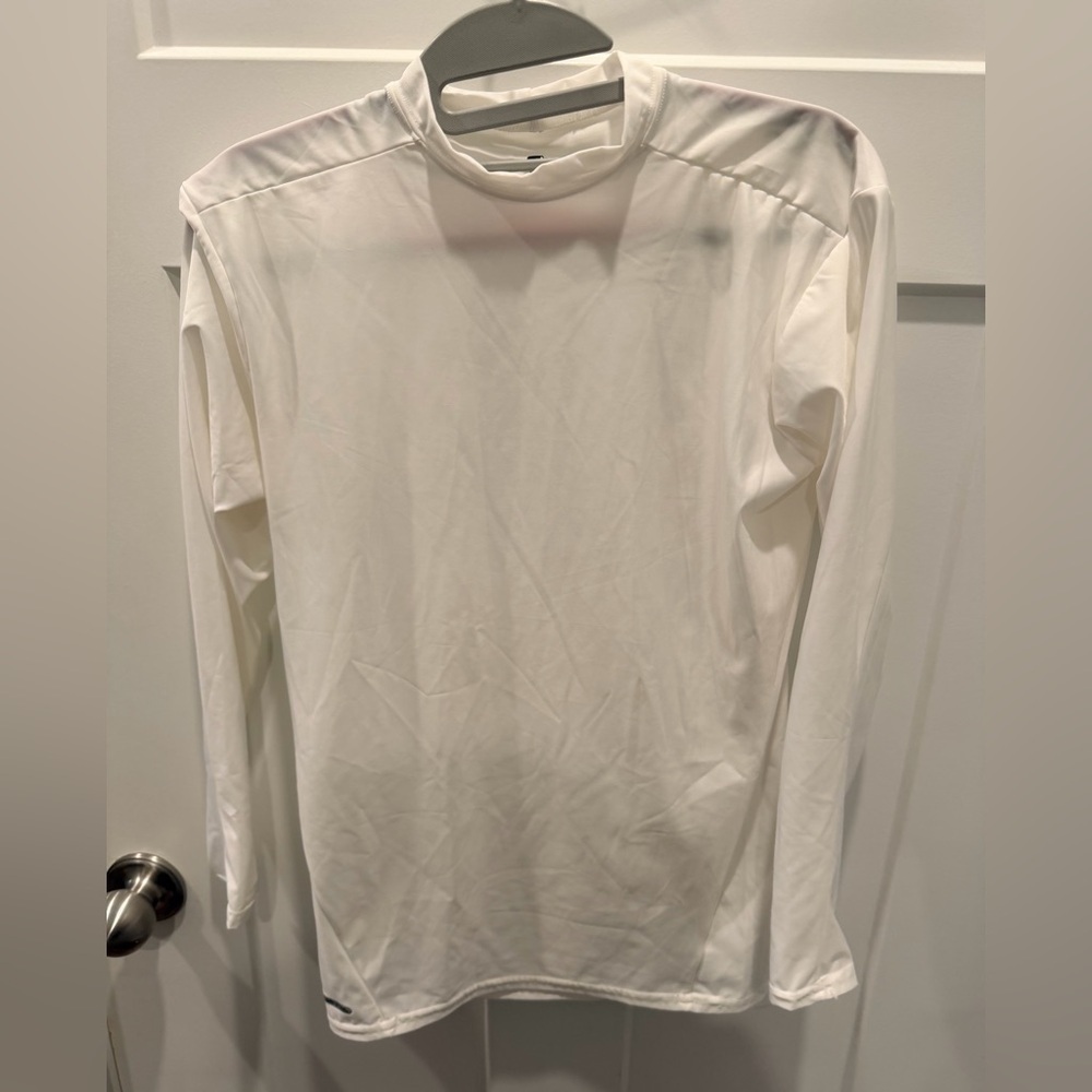 Starter White Long Sleeve Performance Athletic Shirt Large